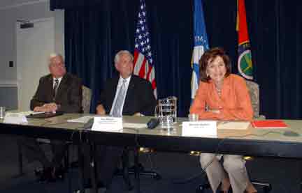 (L to R) FAA's Jim Ballough, Ron, Wojnar, Marion Blakey Announce Sport Pilot