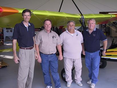 Martin Weaver, taxiing after completing Flight Instructor Practical Test (Click on picture to view full size image)